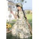 Mademoiselle Pearl Four Leaf Clover and Lime Blouse Apron Overdress JSK and Ops(Reservation/2 Colours/Full Payment Without Shipping)